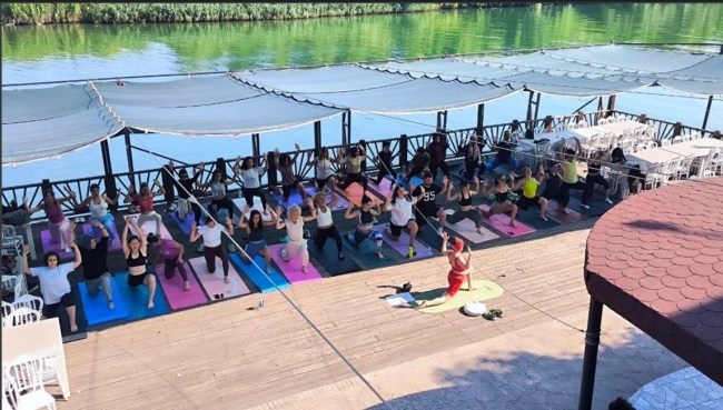'YOGA VE KÜREK' ETKİNLİĞİNE YOĞUN İLGİ