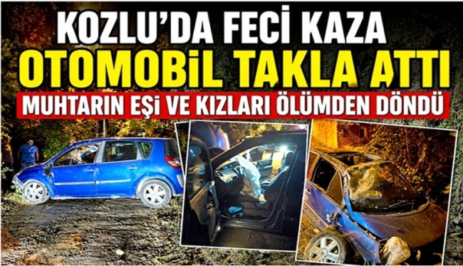 KOZLU'DA FECİ KAZA...