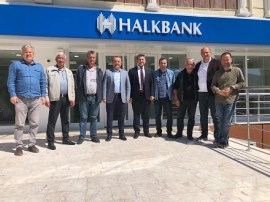 ALAPLI TSO HEYETİ, HALK BANKASINI ZİYARET ETTİ.